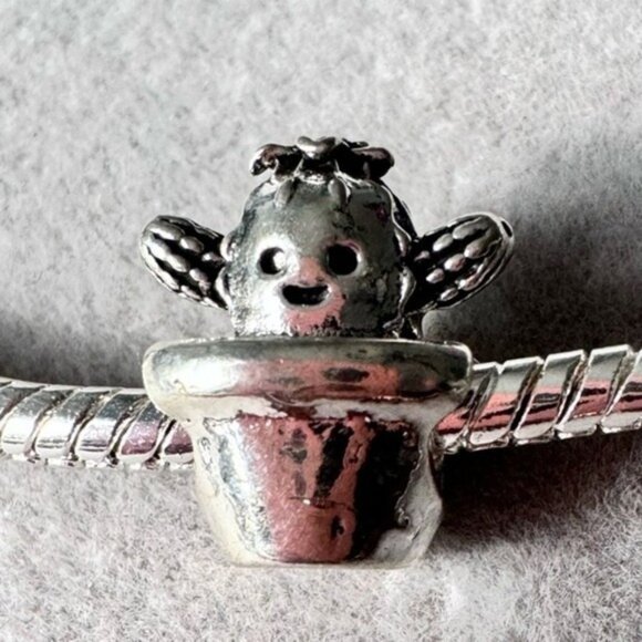 Cute‎ Cactus Charm fits PANDORA - Picture 1 of 12